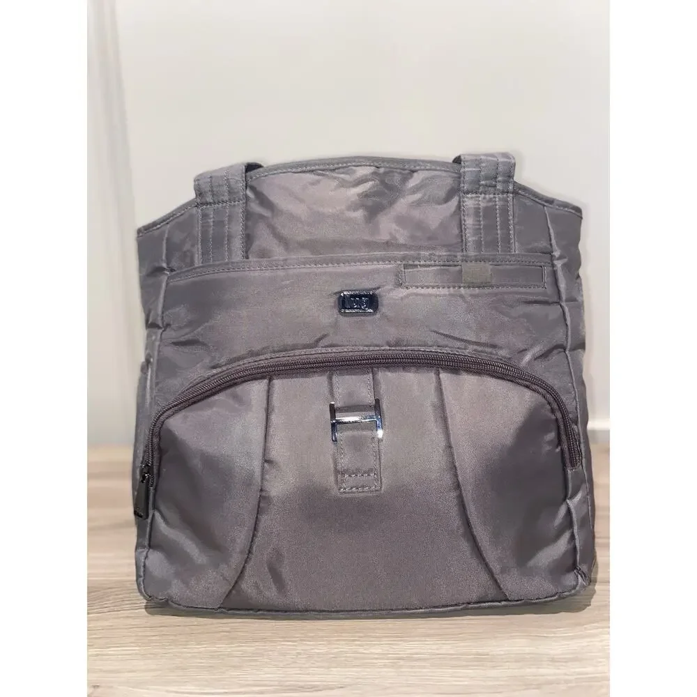 Lug Windjammer Infinity Collection Shoulder Bag Gray Travel Tote Purse